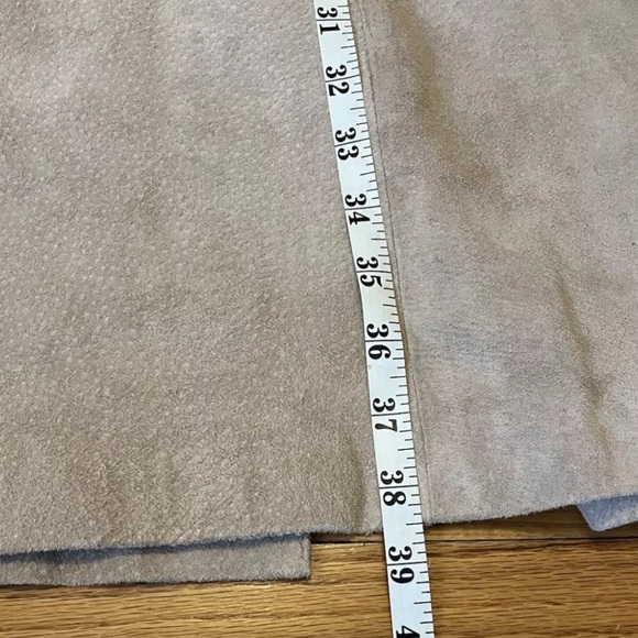 Jessica Holbrook QVC 100% Suede Leather Maxi Skirt Light Tan Plus Size 18W NWT - Picture 10 of 10